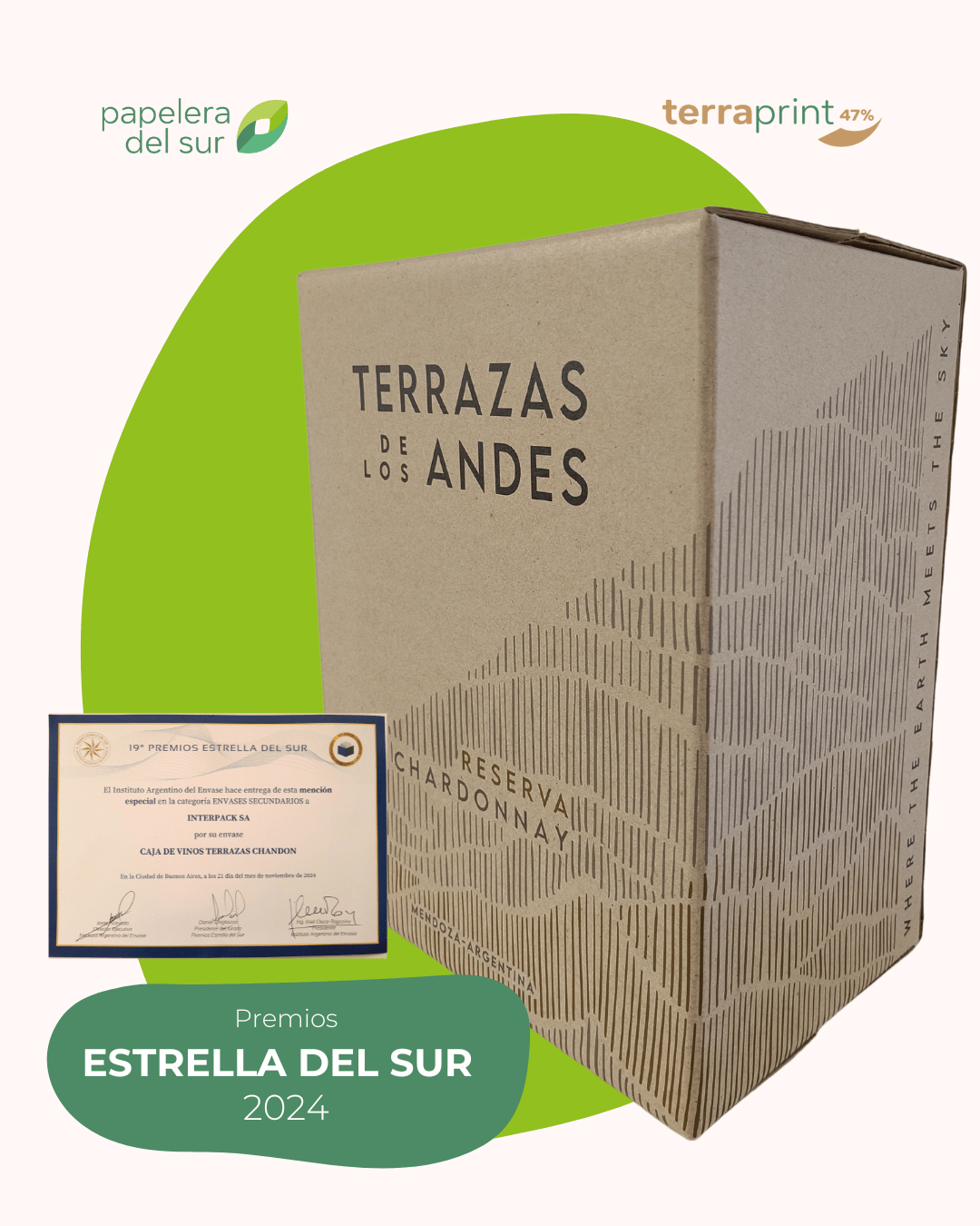 Terra Print de Papelera del Sur en los Premios Estrella del Sur 2024